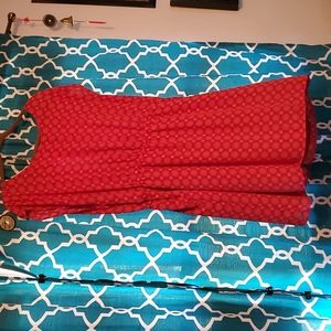 Forever 21 plus sz 3x red medallion dress